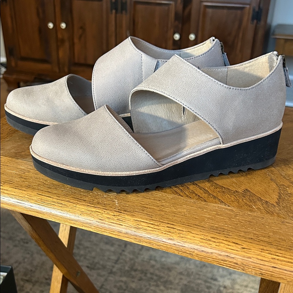 Eileen Fisher Stone Platform Shoes